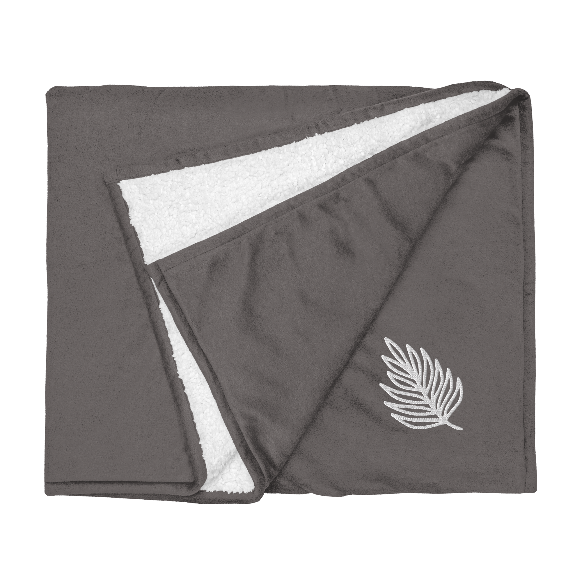 Couverture douce et sereine avec motif feuille